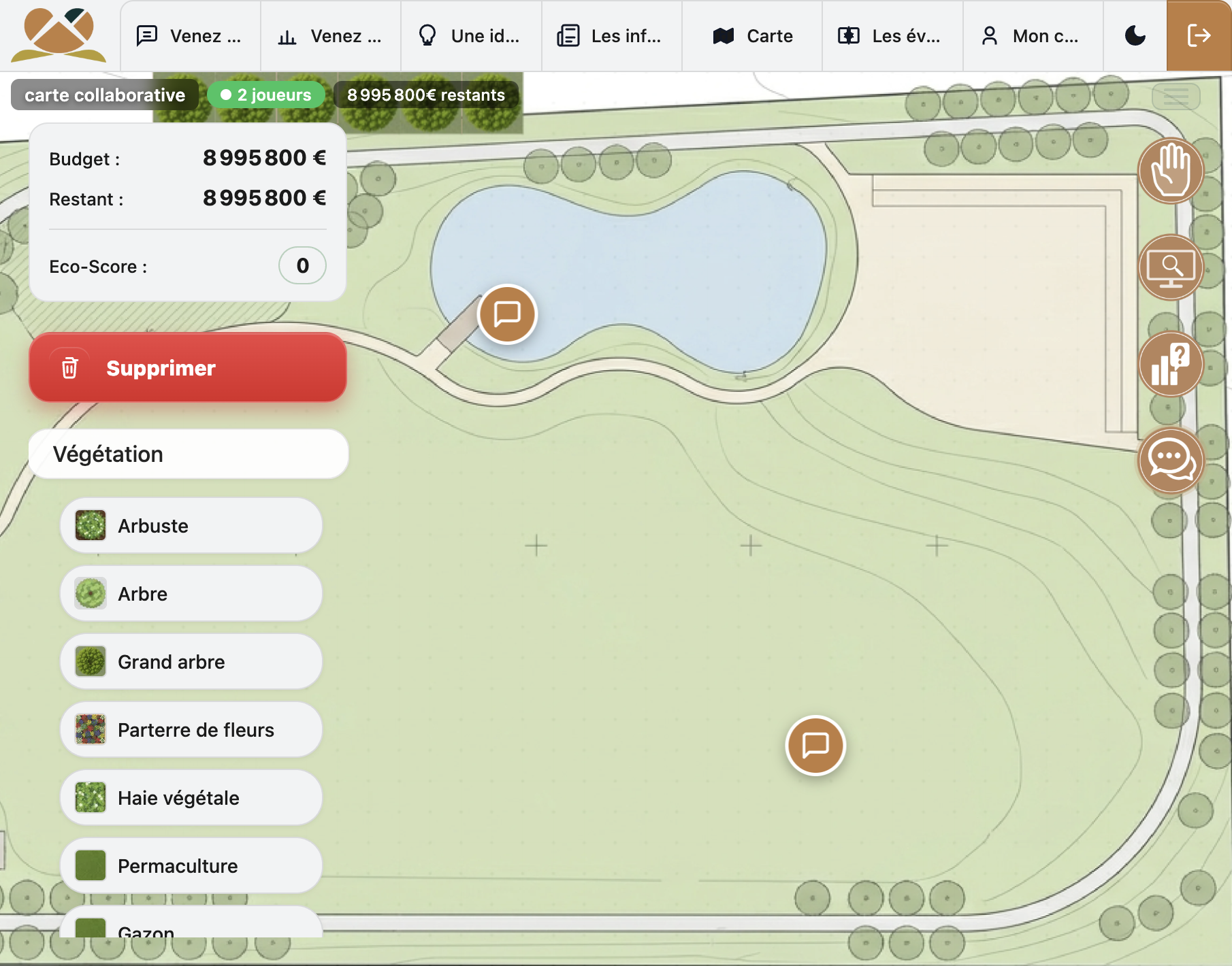 Interface InConcertta (démo)